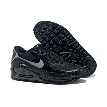 Nike Air Max 90 Hyperfuse Men Black Gray Running Shoes Korea